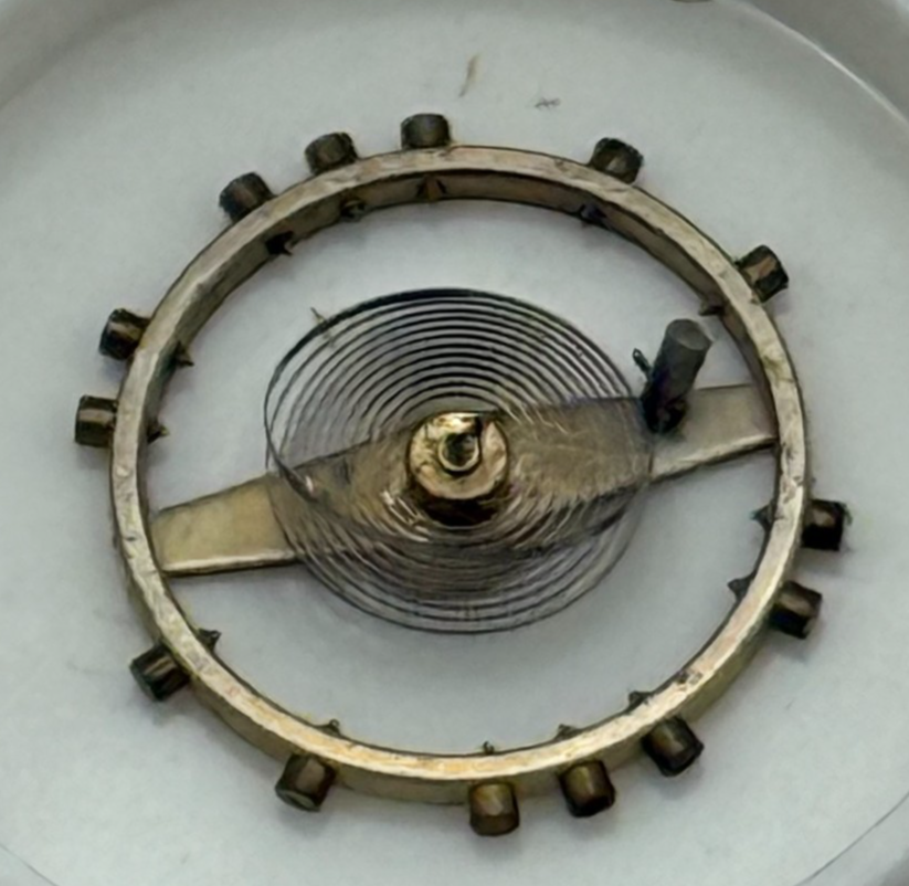 FHF 70 Balance Wheel Complete And Spring  10½’’’ 201 M Watch Movement Parts NOS