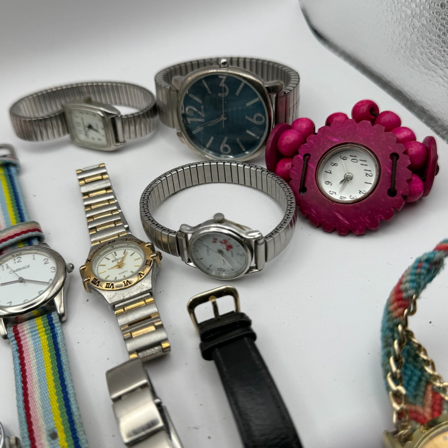 Bundle Of 15 Quartz Watches Job Lot Modern / Vintage Untested Parts / Repair