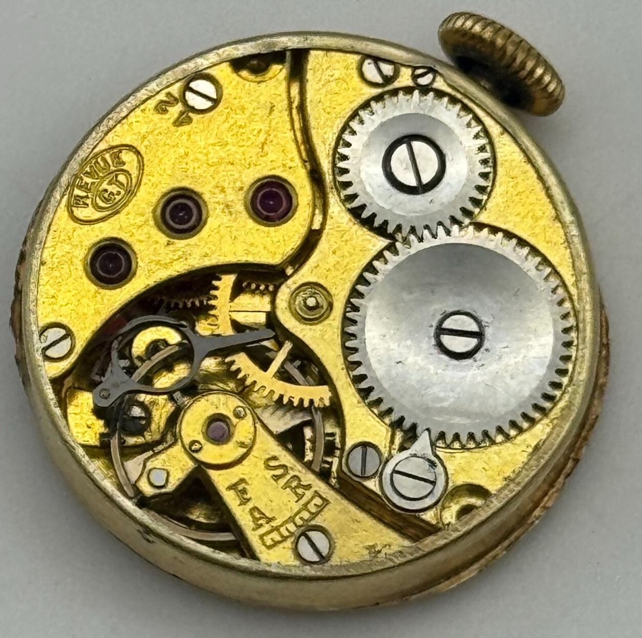 19.9mm Revue GT Cal 42 Manual Wind Watch Movement Swiss Vintage PARTS SPARES