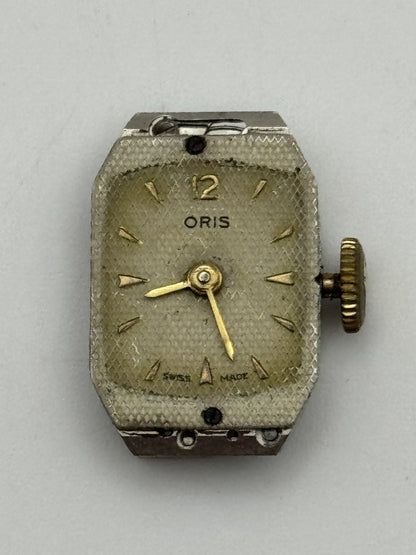 12.8mm Vintage Oris Cal 410 Manual Wind Swiss Watch Movement PARTS REPAIR