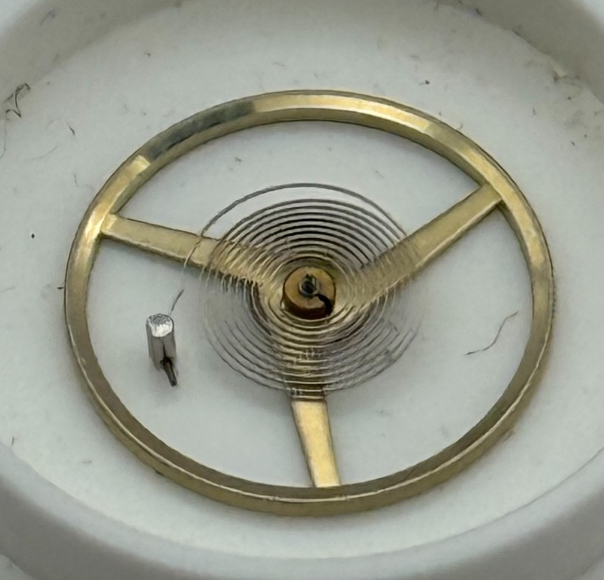 AS 1900 1906 Balance Wheel Complete And Spring Ord + Inca 1577 M Watch Parts NOS