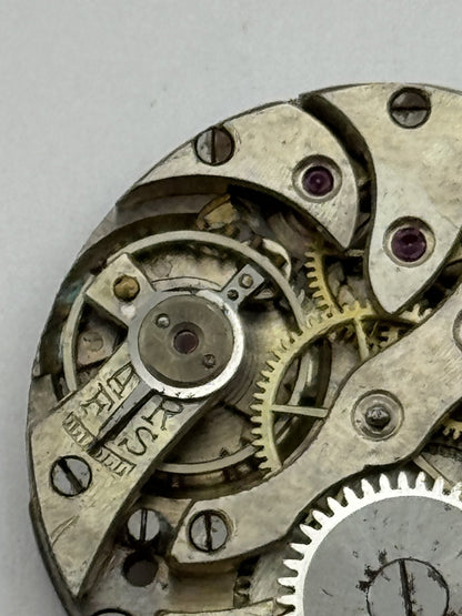 23.7mm Vintage Unidentified 15 jewels trench Manual Wind Watch Movement PARTS