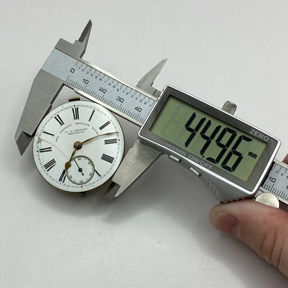 44.9mm Antique J G Graves The English Express Lever Pocket Watch Movement PARTS