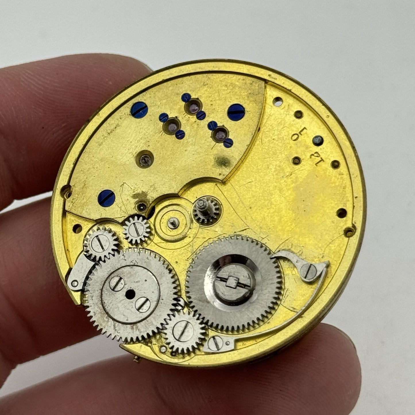 41.2mm Key Wound Dent 33 Cockspur Street London Pocket Watch Movement To Restore