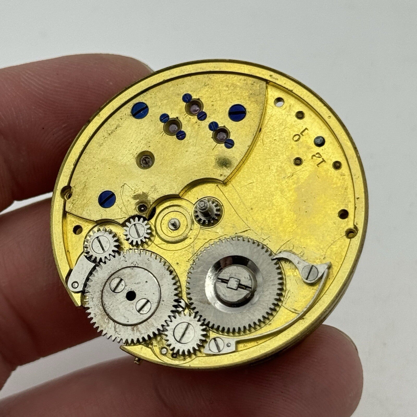41.2mm Key Wound Dent 33 Cockspur Street London Pocket Watch Movement To Restore