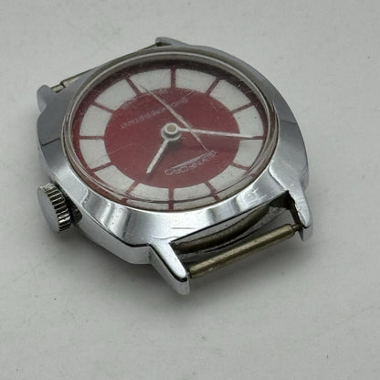 26mm Ladies Manual Wind Glynford Basis Red DialSwiss Watch FOR PARTS TO RESTORE