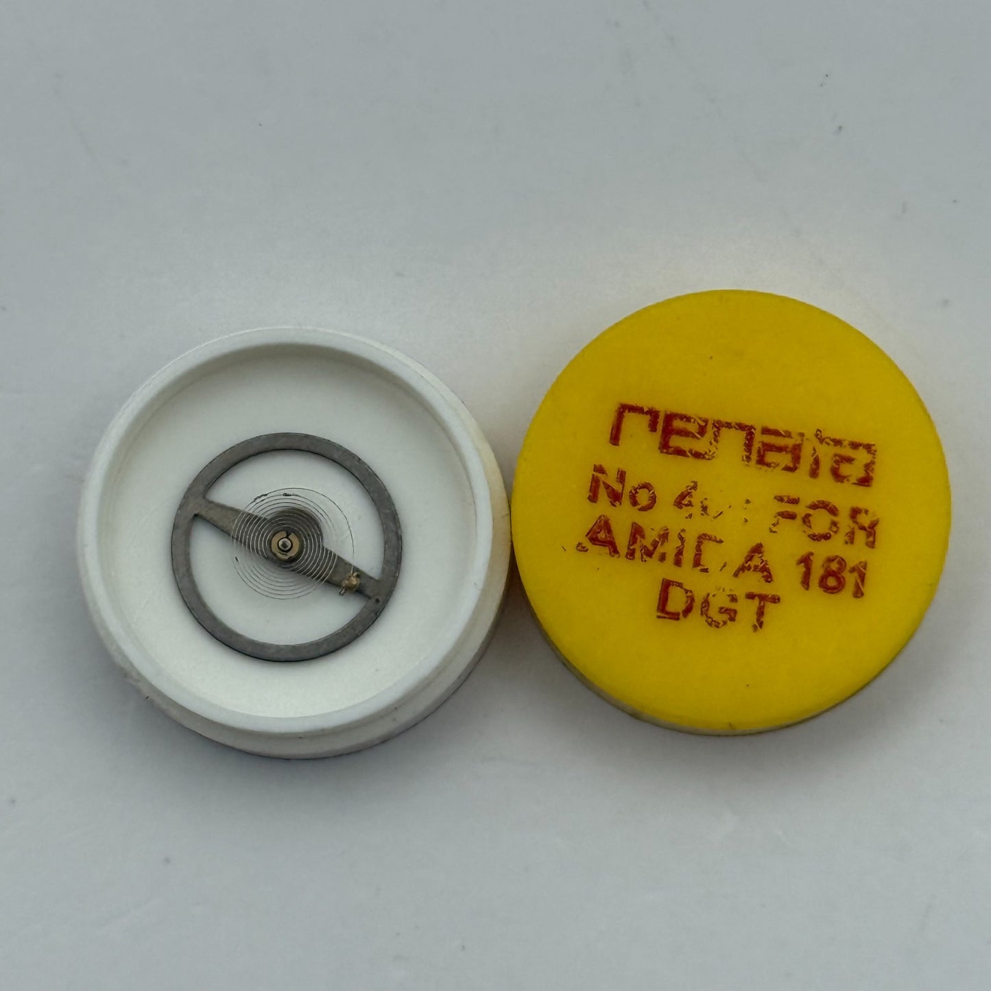 Amida 181 Balance Wheel Complete And Spring  DGT 404 Watch Movement Parts NOS