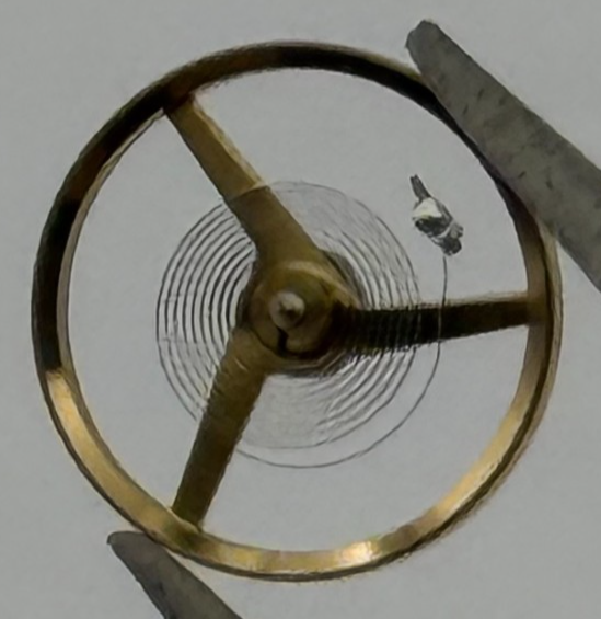 FHF 34-21 Balance Wheel Complete And Spring  1640 M Watch Movement Parts NOS