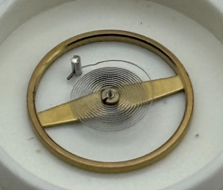 ST 1800 1805 Balance Wheel Complete And Spring Ord + Inca 1508 M Watch Parts NOS