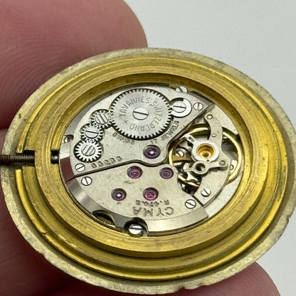 29.4mm Tavannes Cyma R474.2 Manual Wind Watch Movement Vintage Swiss PARTS SPARE