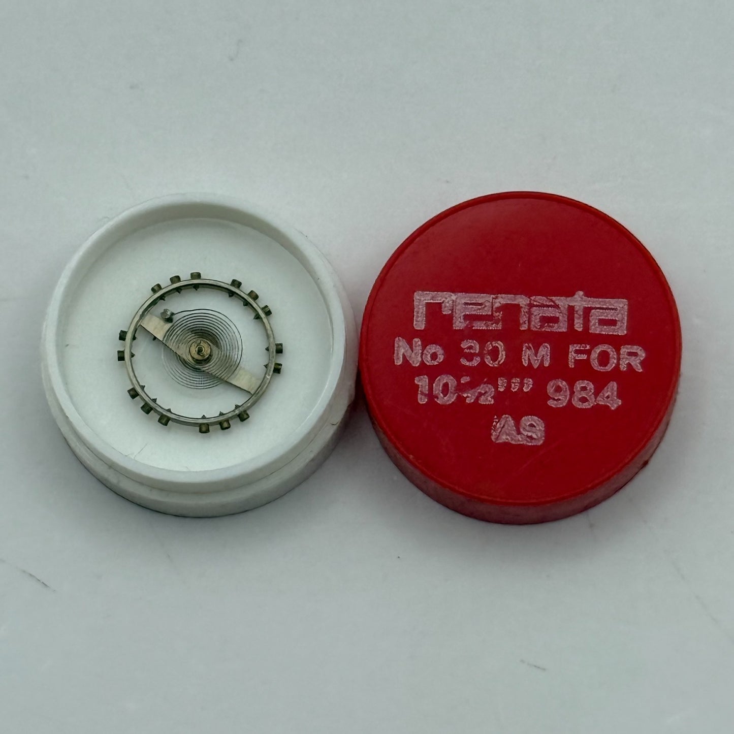 AS 984 Balance Wheel Complete And Spring 10 1/2''' 30 M Watch Movement Parts NOS