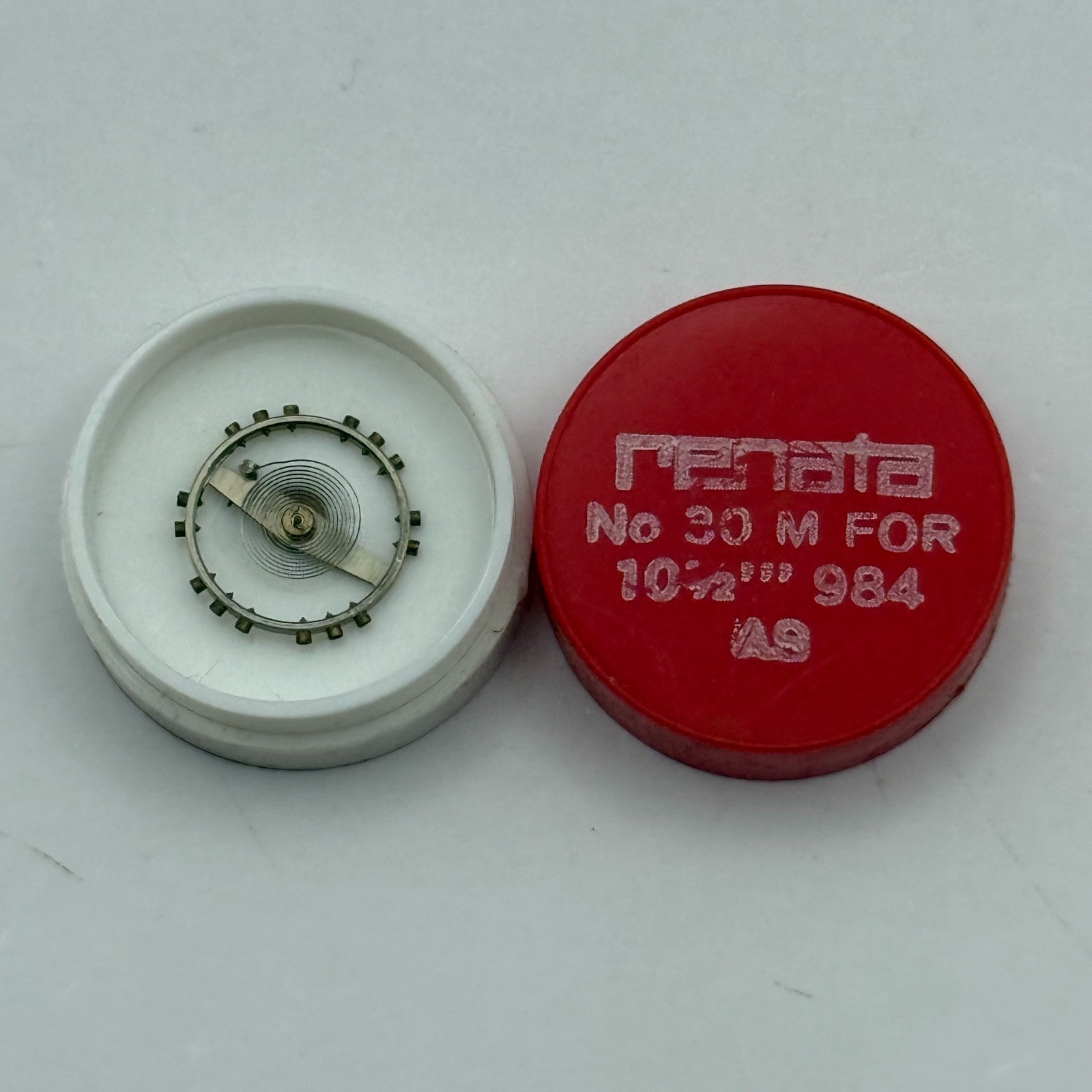 AS 984 Balance Wheel Complete And Spring 10 1/2''' 30 M Watch Movement Parts NOS