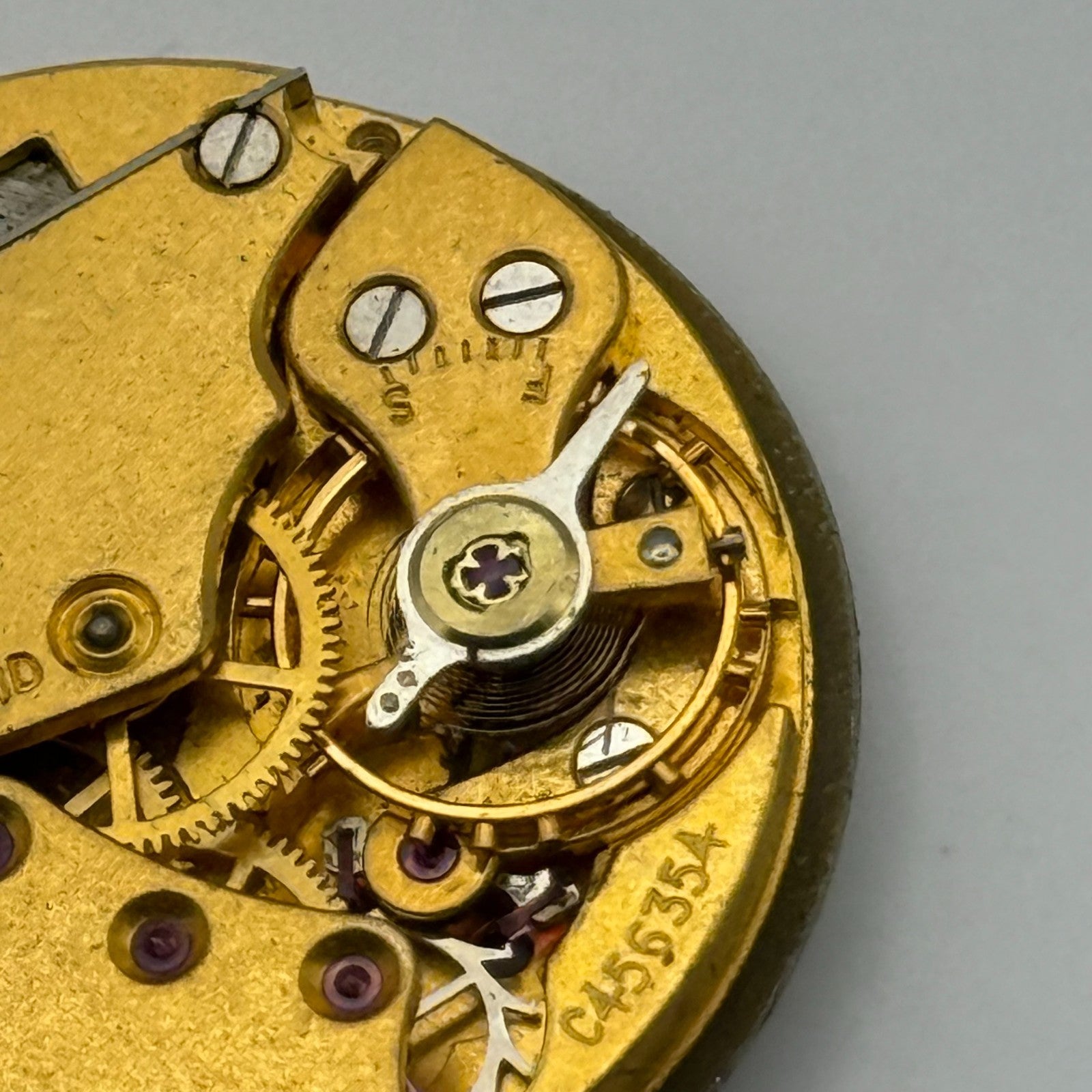 Smiths De Luxe C456354 Watch Movement Manual Wind Vintage Parts Repair 28.8mm
