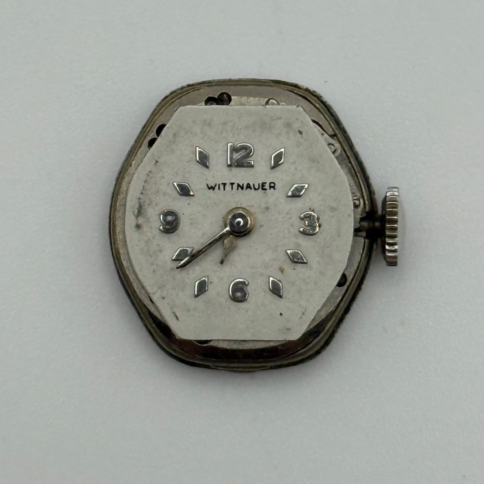 Wittnauer 6W7 Watch Movement Running Manual Wind Vintage Swiss Parts 15.2mm