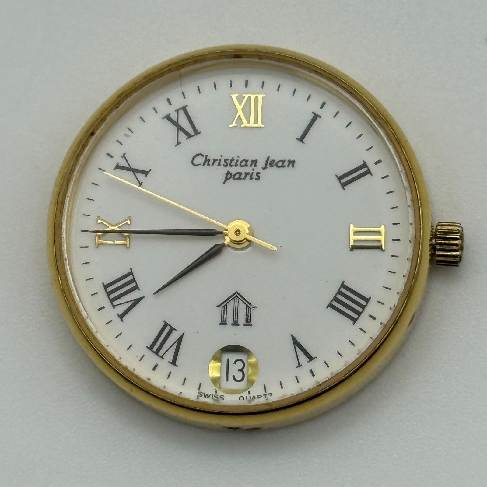 Christian Jean Paris Michelangelo Ladies Quartz Watch Date Swiss 26mm To REPAIR