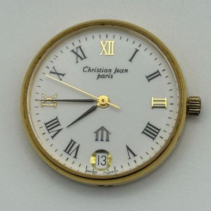 Christian Jean Paris Michelangelo Ladies Quartz Watch Date Swiss 26mm To REPAIR