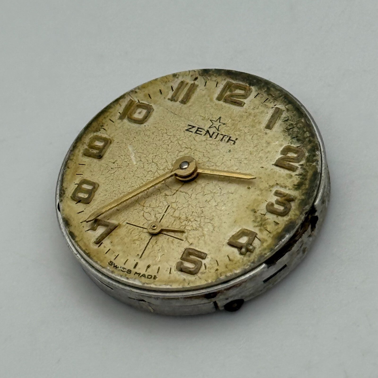 19.6mm Vintage Zenith 88 Swiss Made Manual Wind Watch Movement PARTS REPAIR