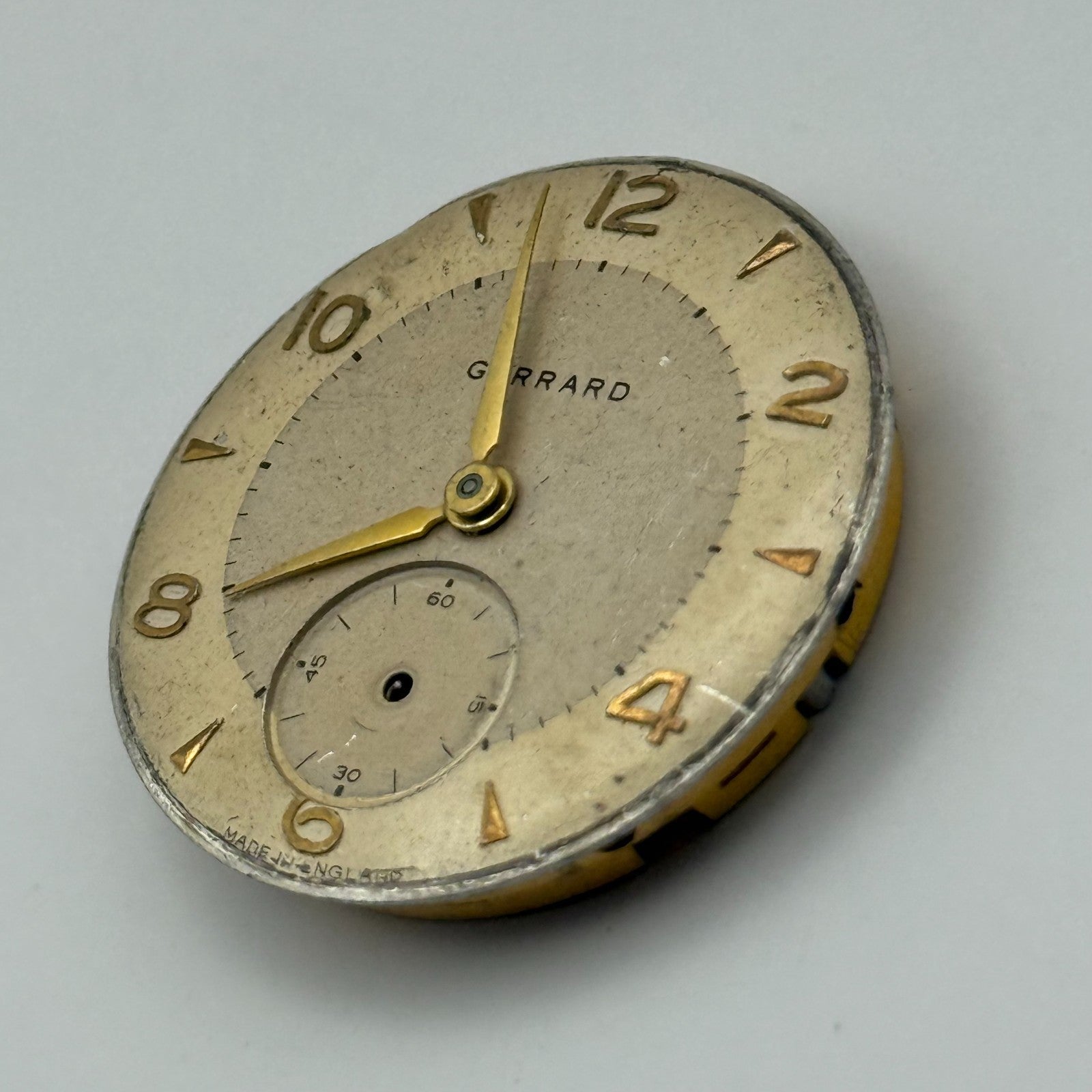 Smiths De Luxe Garrard 18 Jewels Watch Movement Manual Wind Vintage Parts 26.8mm