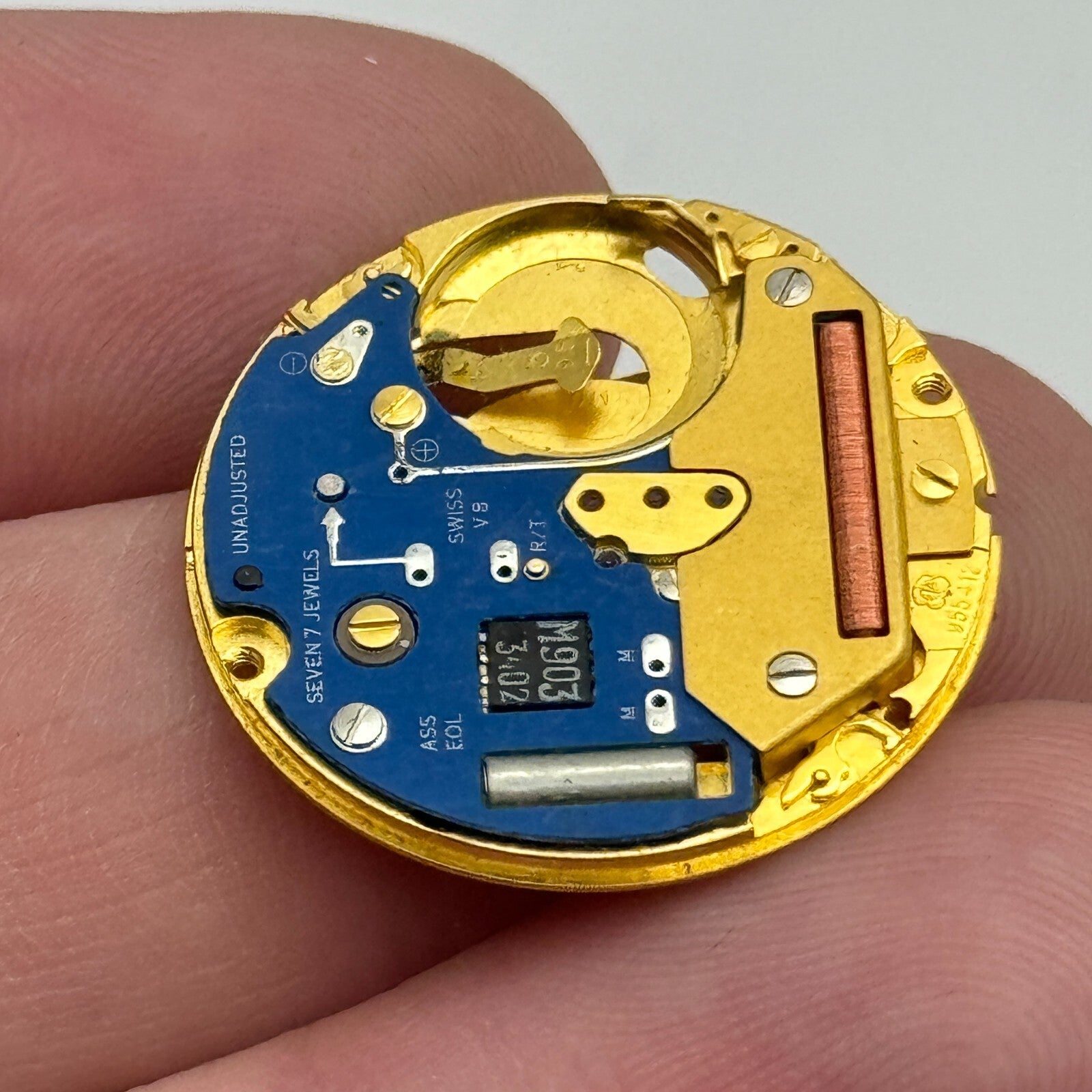 23.8mm ETA 955.412 Swiss 7 Jewels Quartz Watch Movement Vintage UNTESTED PARTS