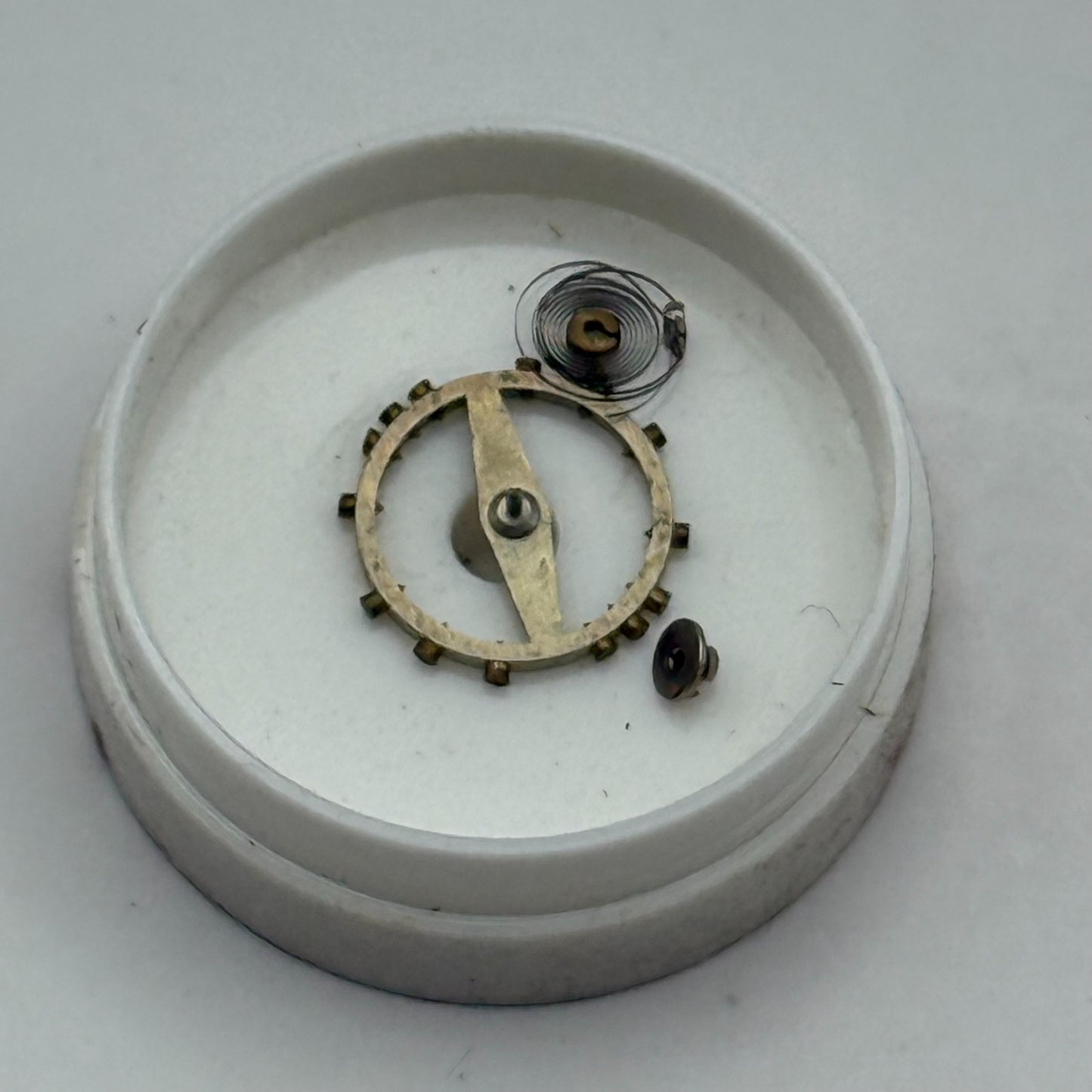ETA 761 Balance Complete 5 1/4''' Renata 145 M Watch Movement Parts DAMAGED