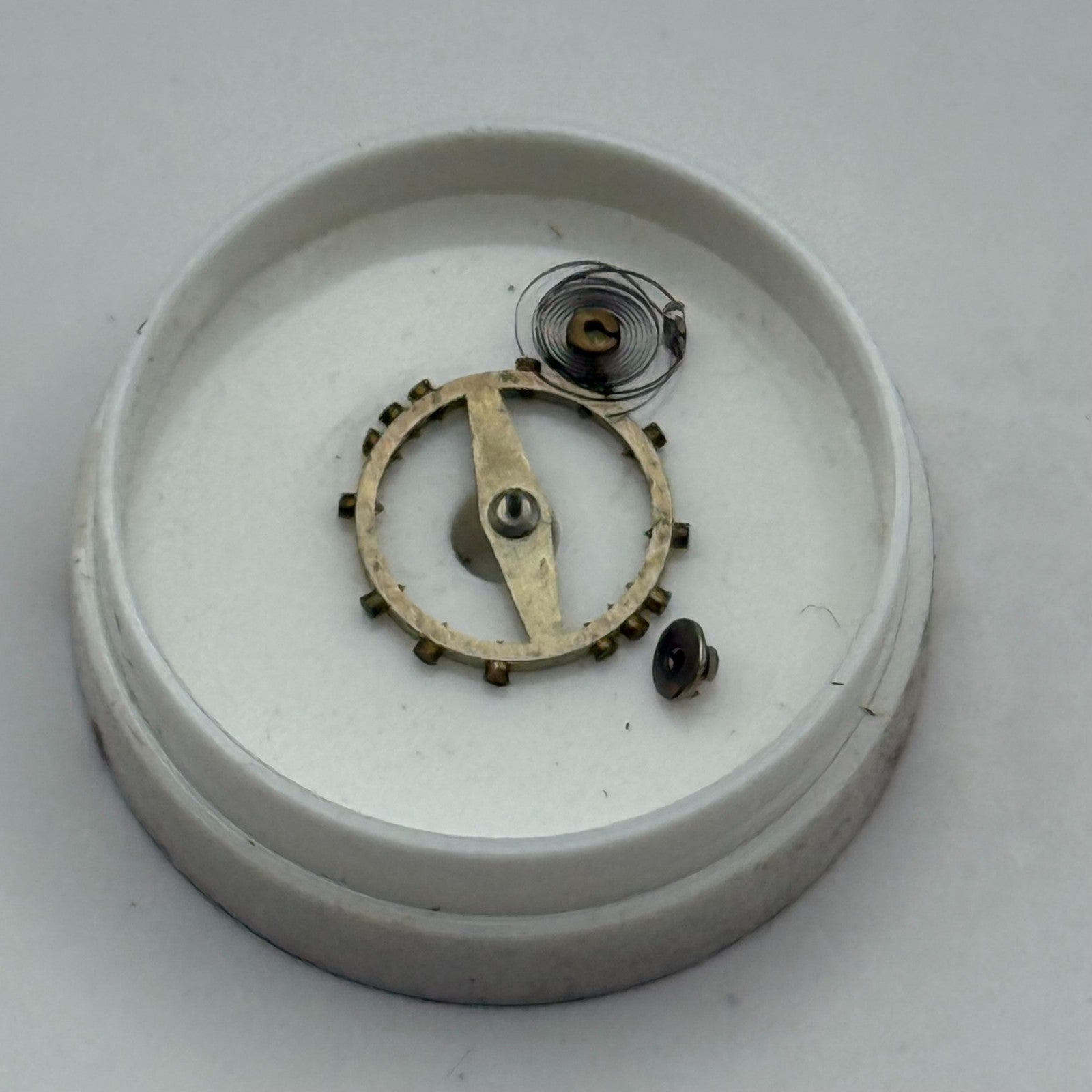 ETA 761 Balance Complete 5 1/4''' Renata 145 M Watch Movement Parts DAMAGED