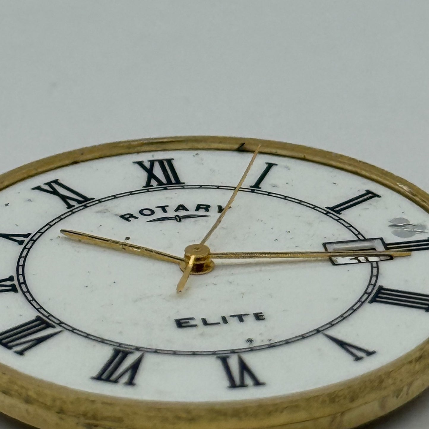 ETA 955.412 Quartz Watch Movement Rotary Elite Date Vintage Parts Repair 31mm