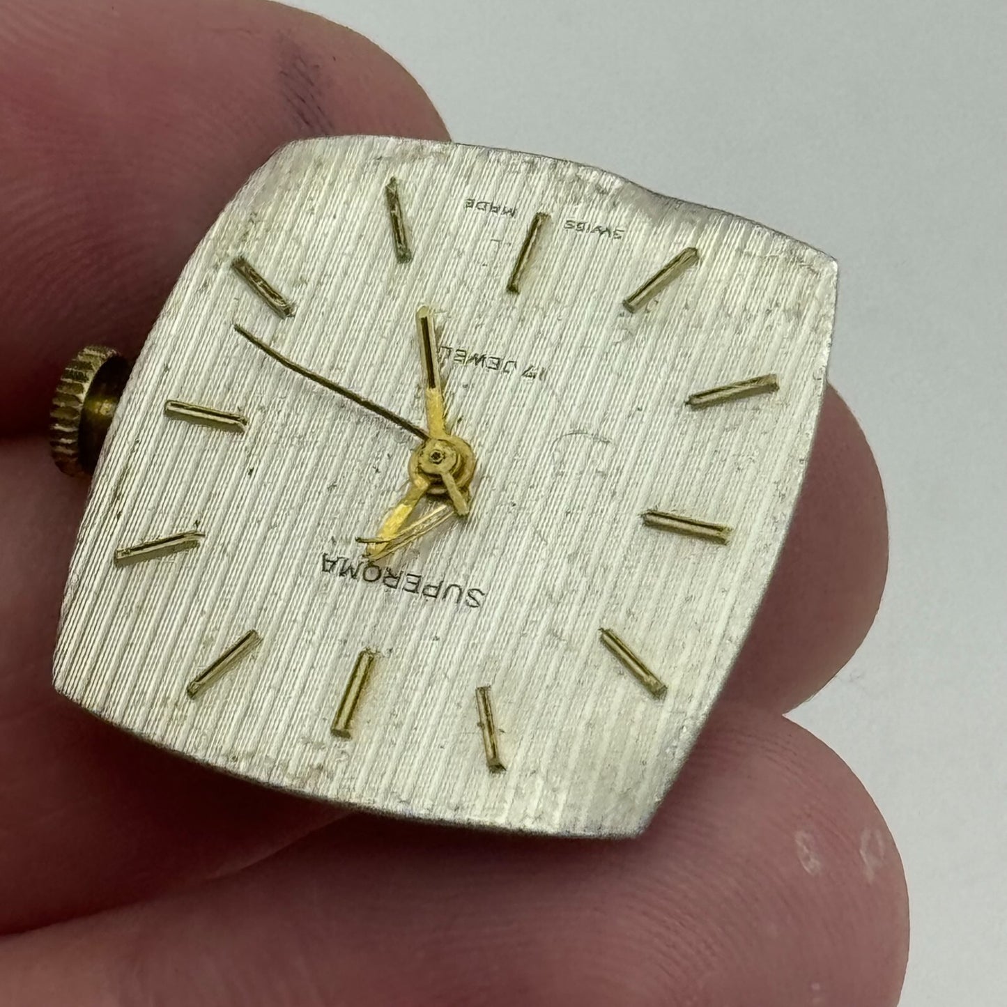 23.6mm Superoma EB 8481-74 Manual Wind 17 Jewels Watch Movement PARTS REPAIR