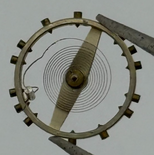 Arogno 120 Balance Complete 10 1/2''' Renata 14 Watch Movement Parts Vintage NOS