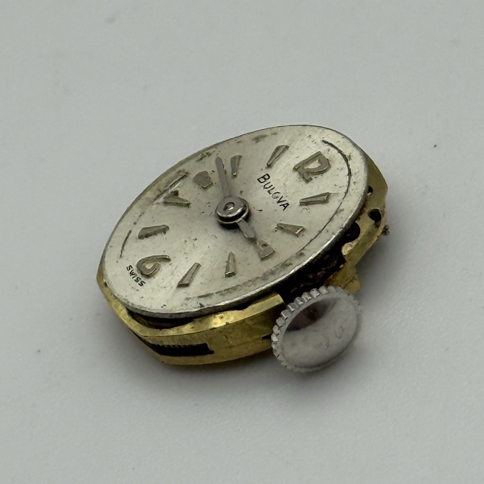 13.2mm Vintage Ladies Bulova 5BD Manual Wind Swiss Watch Movement PARTS REPAIR