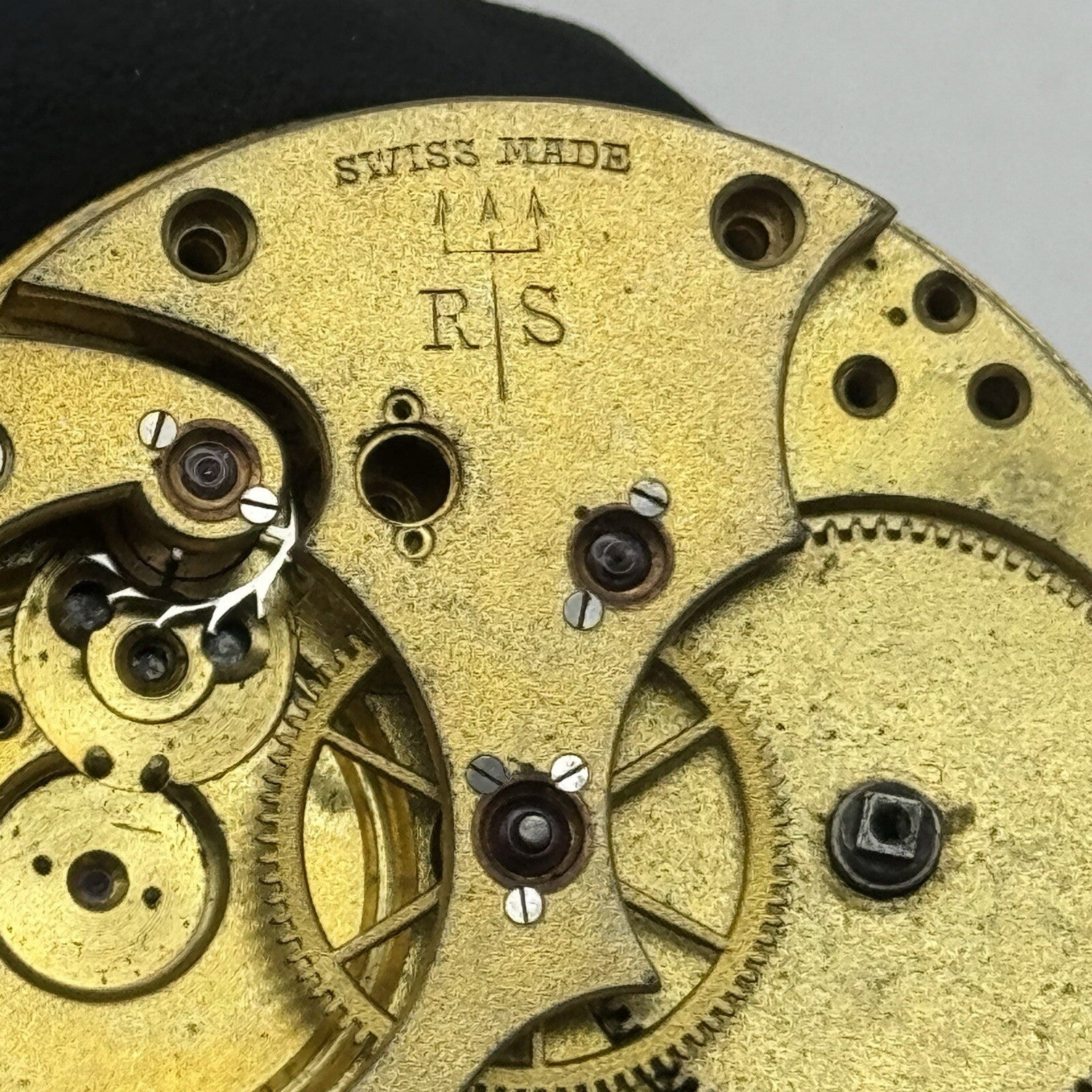 43.1mm Rotherham & Sons Quality Partial Pocket Watch Movement FOR PARTS Restore