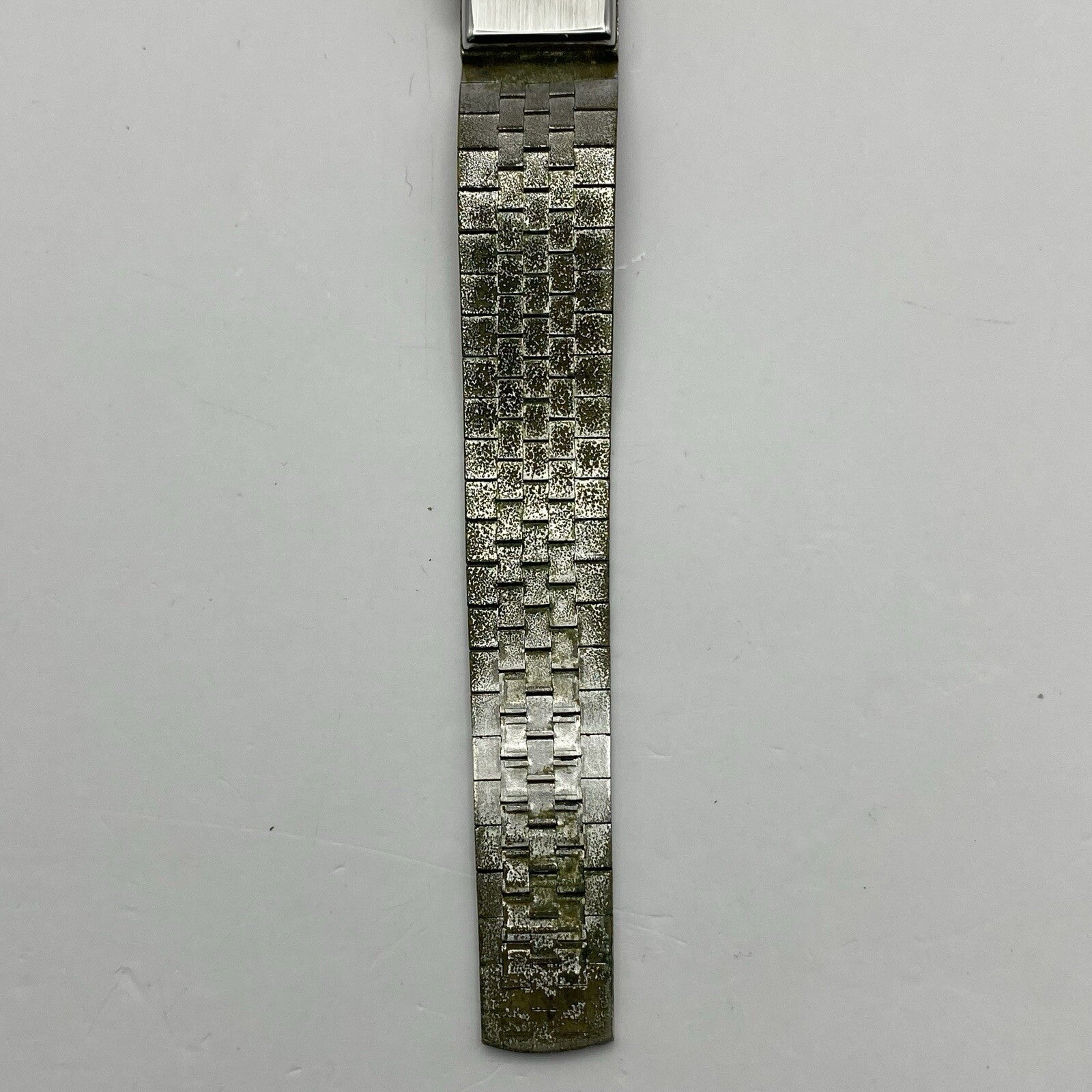 15mm Ladies Chevalier Bark Affect Silver Tone Dress Watch NON WORKING