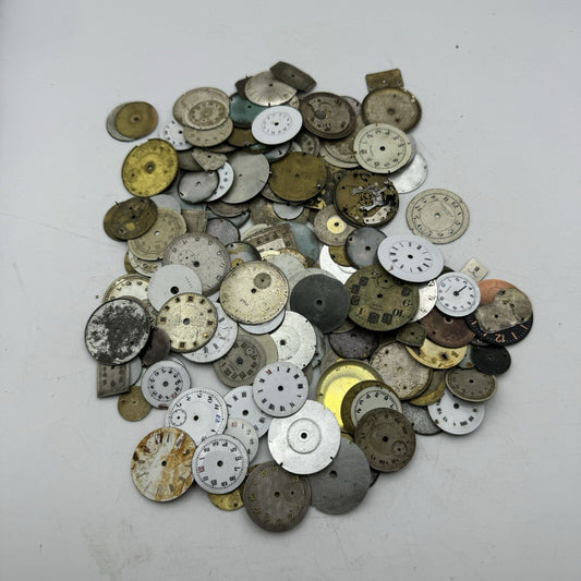 Huge Job Lot Of 170 X Wrist Watch Dials Only Spares / Repairs Watchmakers