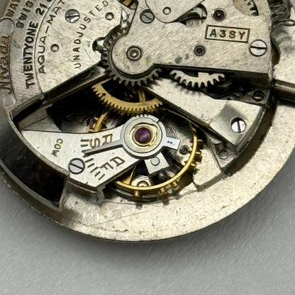 24.7mm Vintage Nivada Aquamatic 800 A3SY Automatic Bumper Watch Movement PARTS
