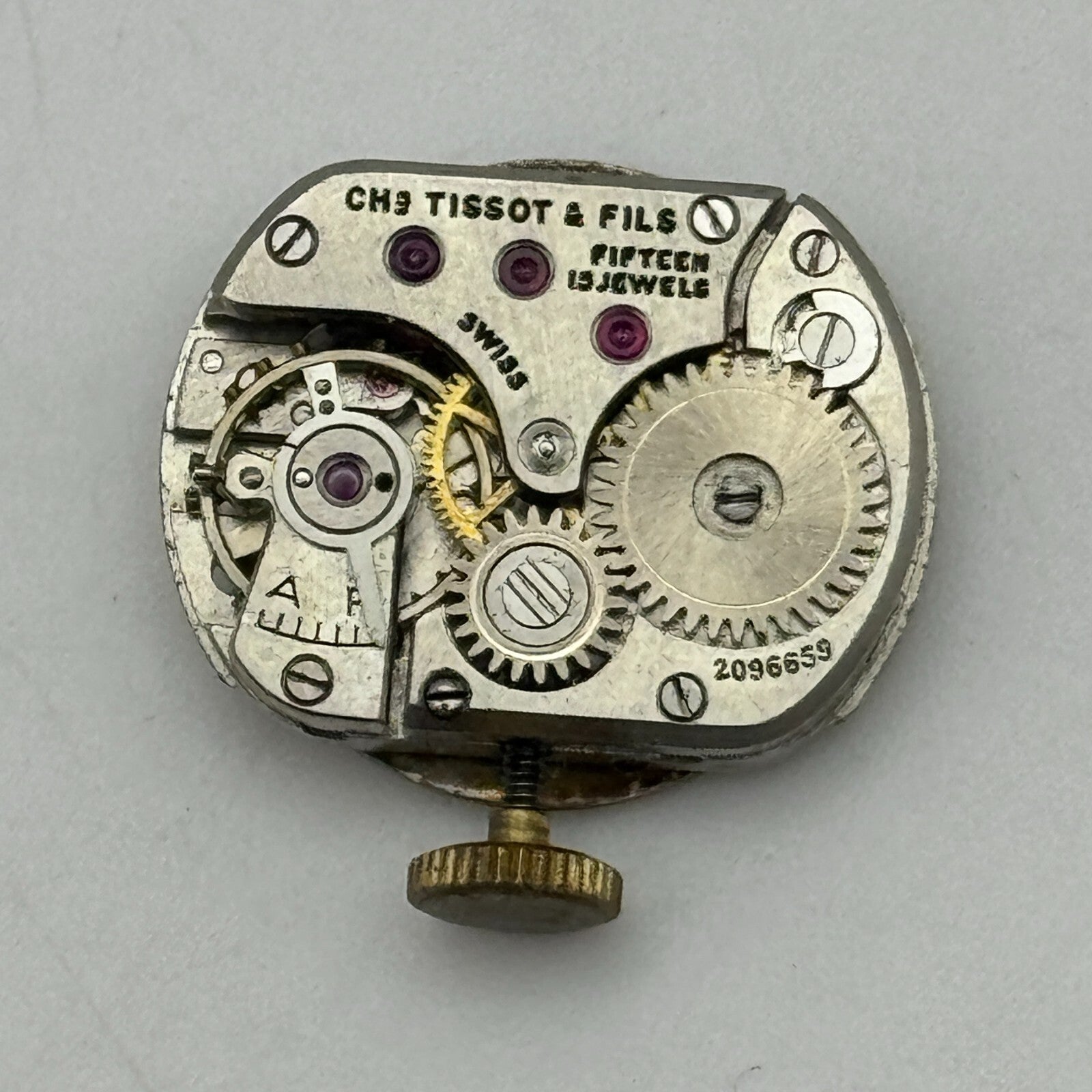 13.5mm Tissot 13.6 Swiss 15 Jewels Manual Wind Ladies Watch Movement PARTS