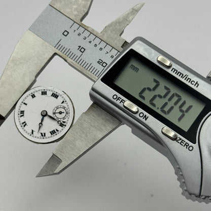 22mm Vertex Revue Balance Ok Sub Seconds 15 Jewels Trench Watch Movement PARTS