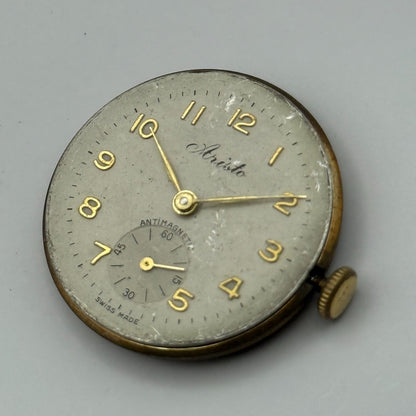 AS 1002 984 Watch Movement Aristo Manual Wind Vintage Swiss Parts Repair 27.7mm