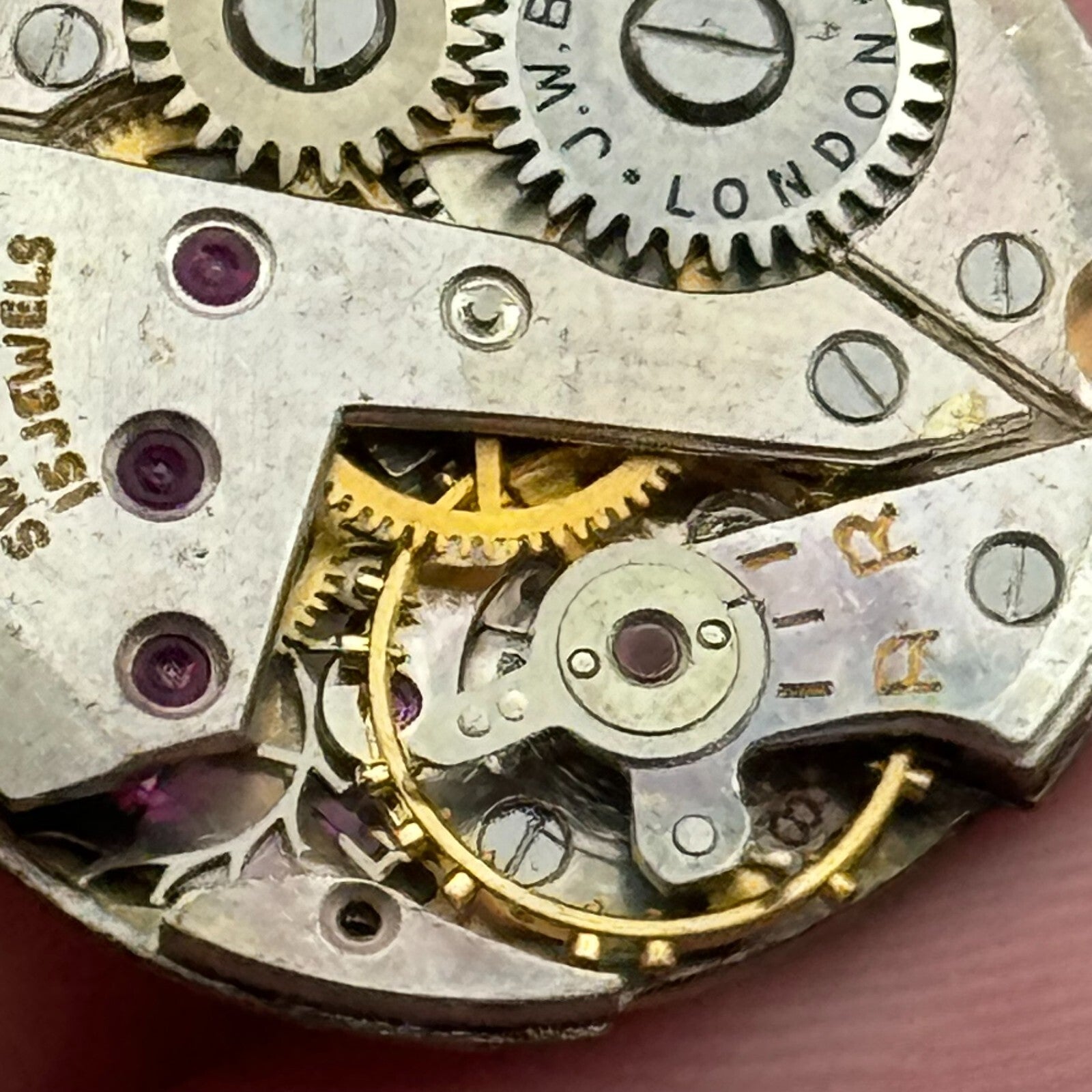 19.7mm J W Benson ETA 980 Manual Wind 15 Jewels Swiss Made Watch Movement PARTS