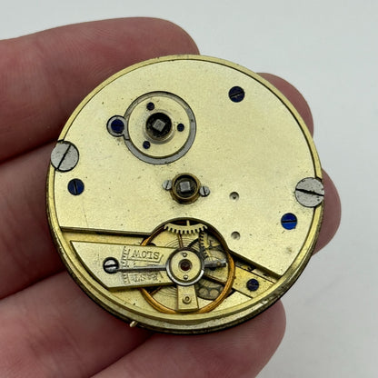 43mm Antique Kendal & Dent London Key Wound Balance Ok Pocket Watch Movement