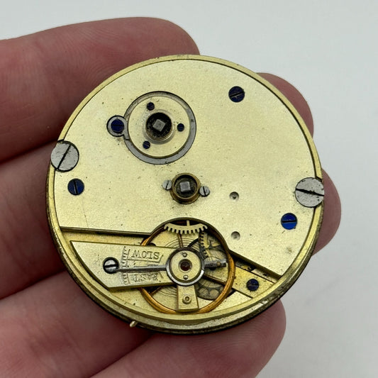 43mm Antique Kendal & Dent London Key Wound Balance Ok Pocket Watch Movement