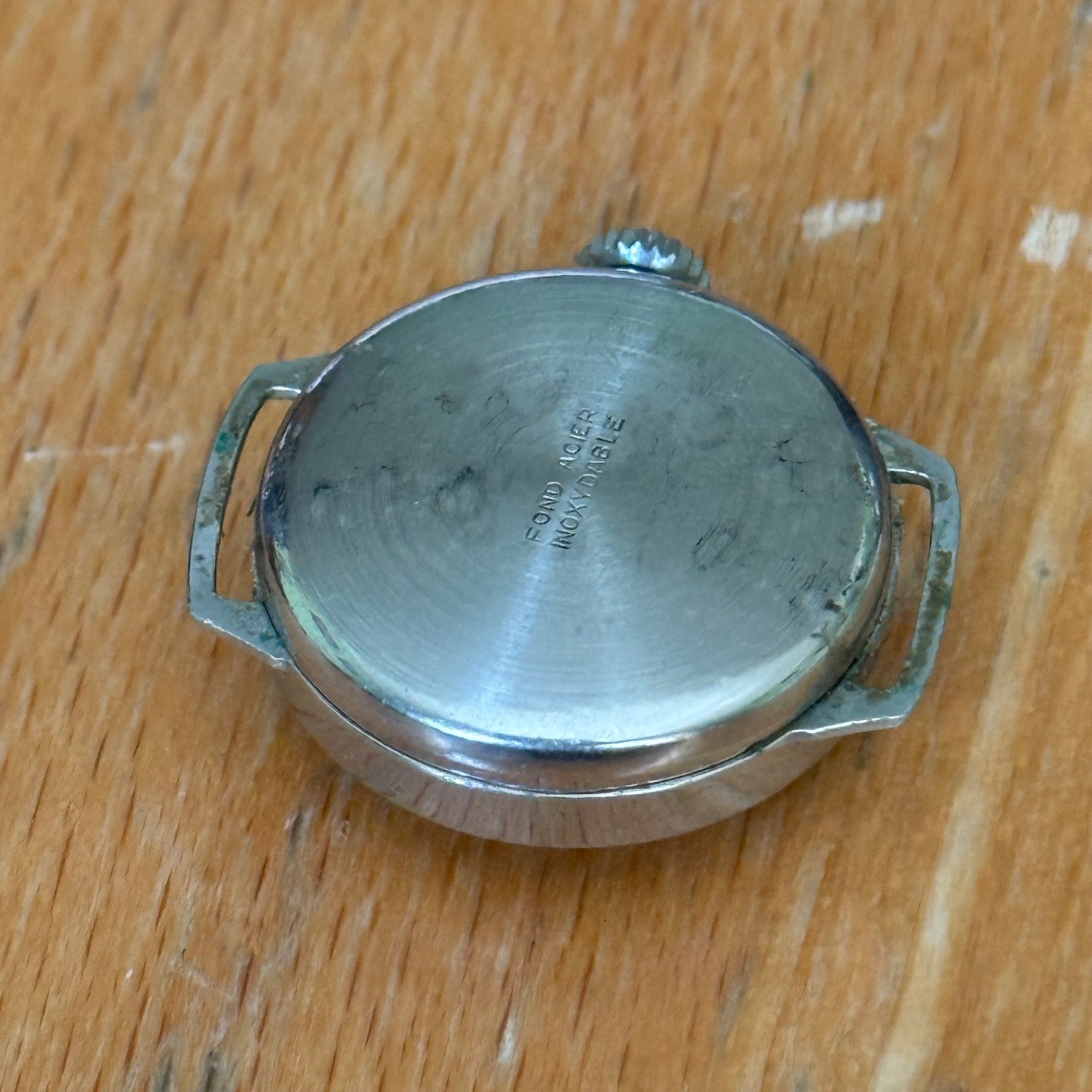 21mm Vintage Oris Cal 612 Blue Indices Swiss Manual Wind Watch PARTS / REPAIR