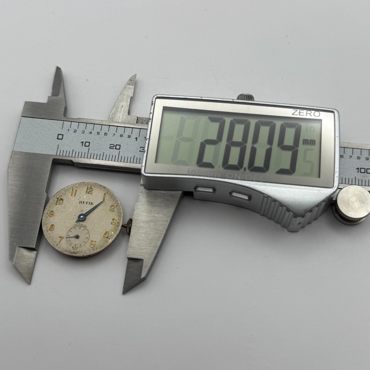 FHF 70 Watch Movement Hefik Running Manual Wind Vintage Parts Repair 23.5mm