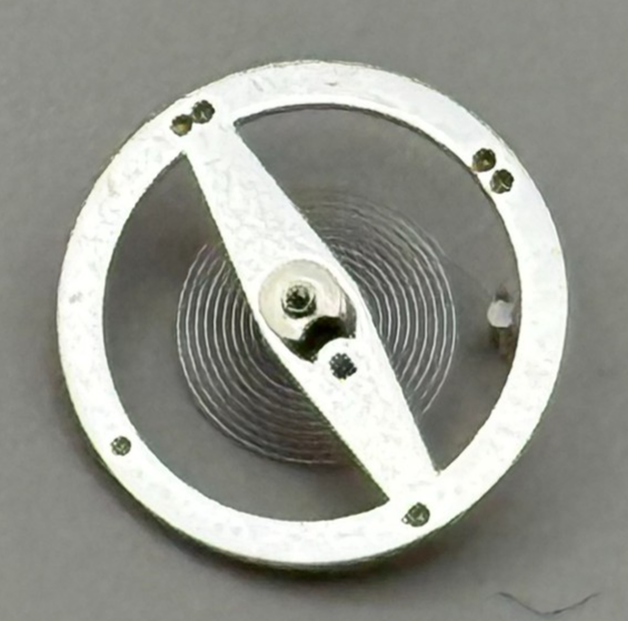 Lorsa 651 Balance Wheel Complete And Spring Simpla 612 Watch Movement Parts NOS