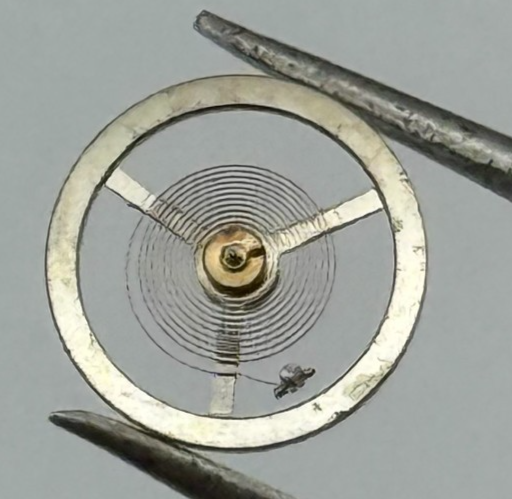 EB 1833 Balance Wheel Complete And Spring 8 3/4''' 113 Watch Movement Parts NOS