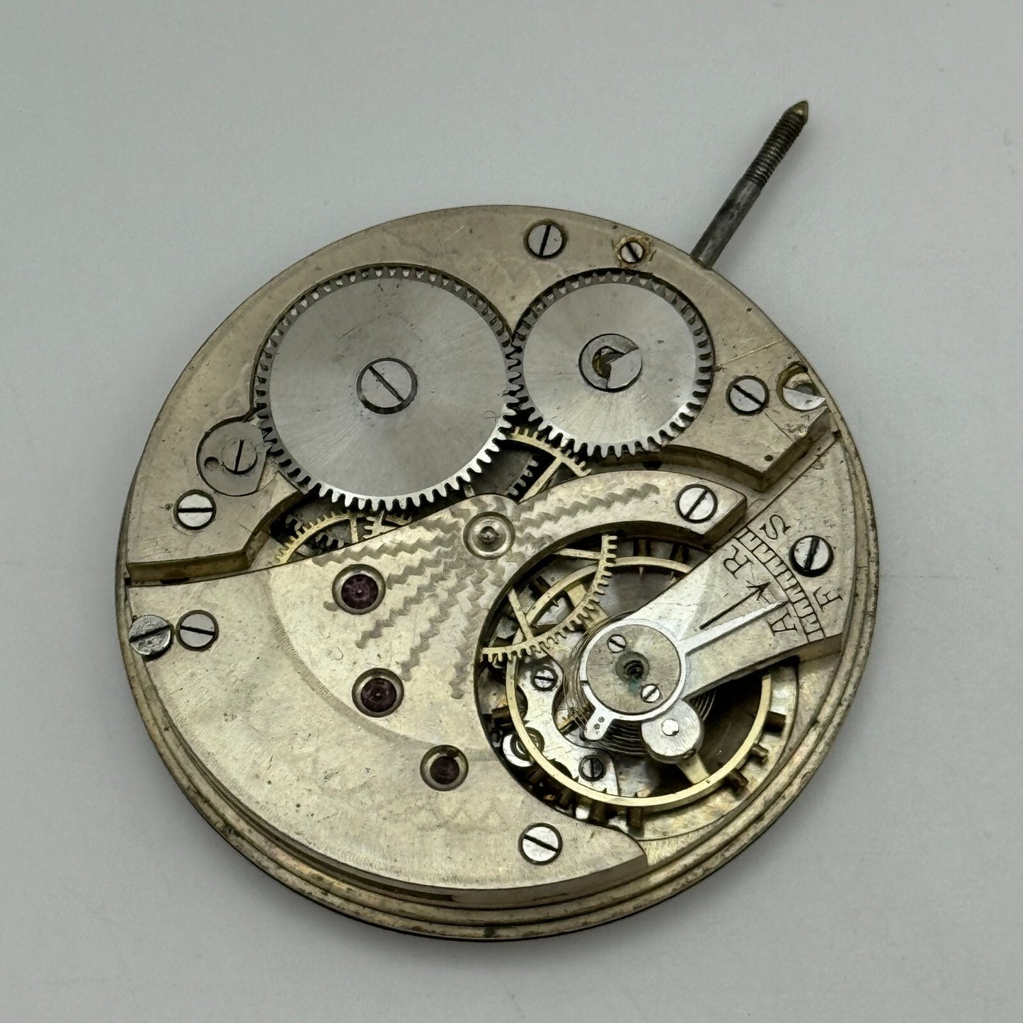 43mm S Smith & Son 9 Strand London Vintage Open Face Pocket Watch Movement PARTS