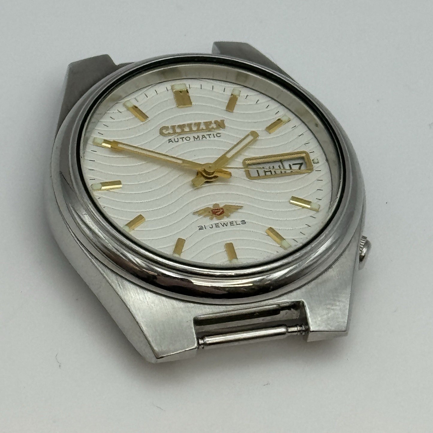 35mm Citizen 8200 Eagle 7 Automatic 4-R35314 Vintage Watch To Restore Arabic