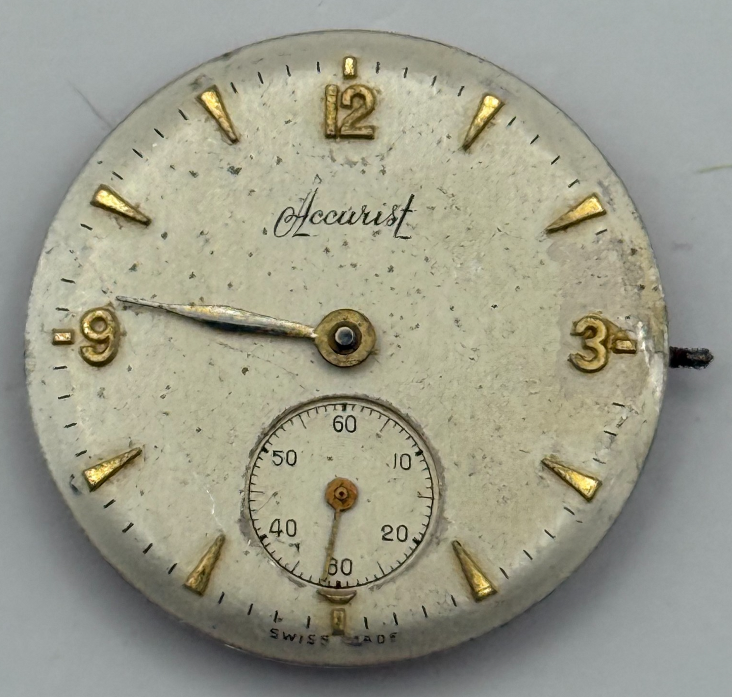 ETA 900 Watch Movement Accurist Manual Wind Vintage Swiss Parts Repair 23.6mm