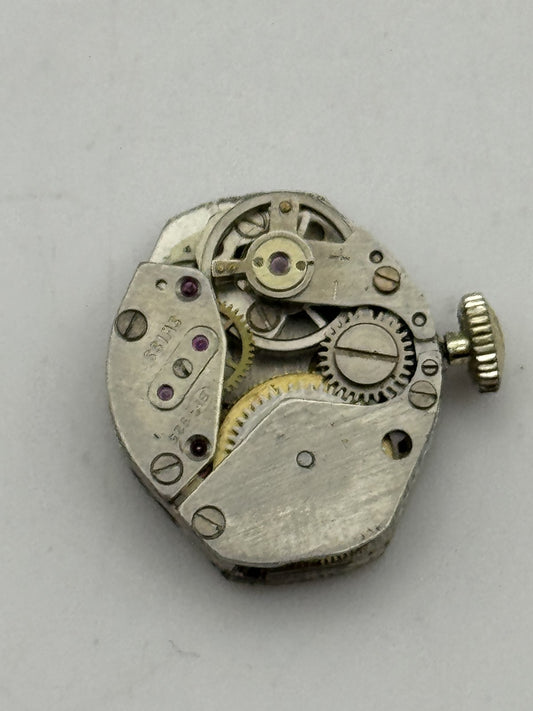 15.2mm Vintage Buler BFG 925 Manual Wind Swiss Watch Movement PARTS REPAIR
