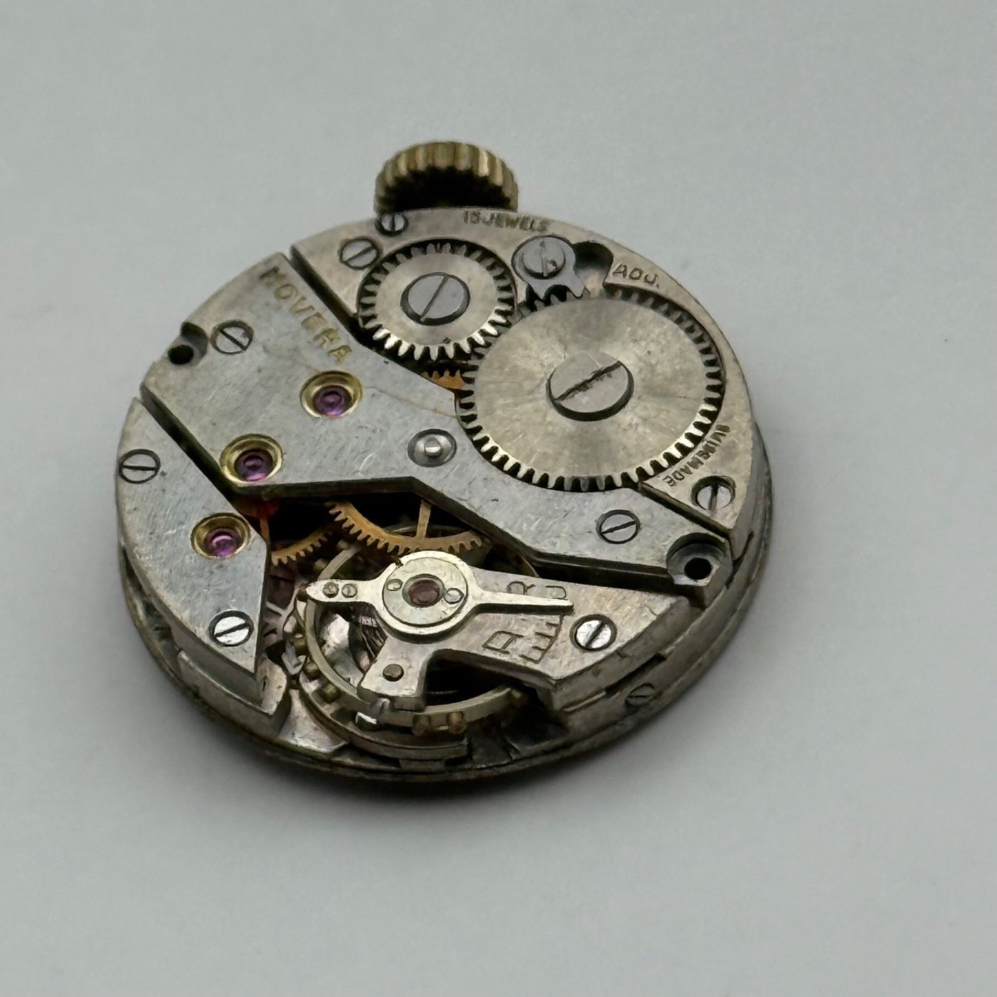 ETA 790 Novera Watch Movement Manual Wind Vintage Swiss Incomplete Parts 19.6mm