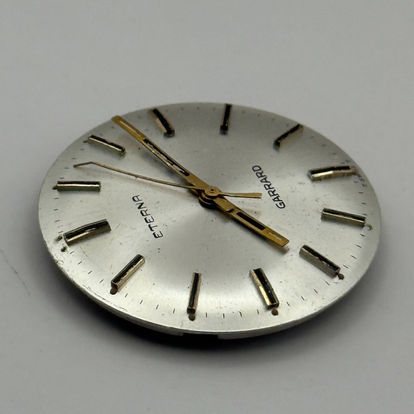 Eterna 1475K Watch Movement Garrard Manual Wind Vintage Swiss Parts 27.8mm