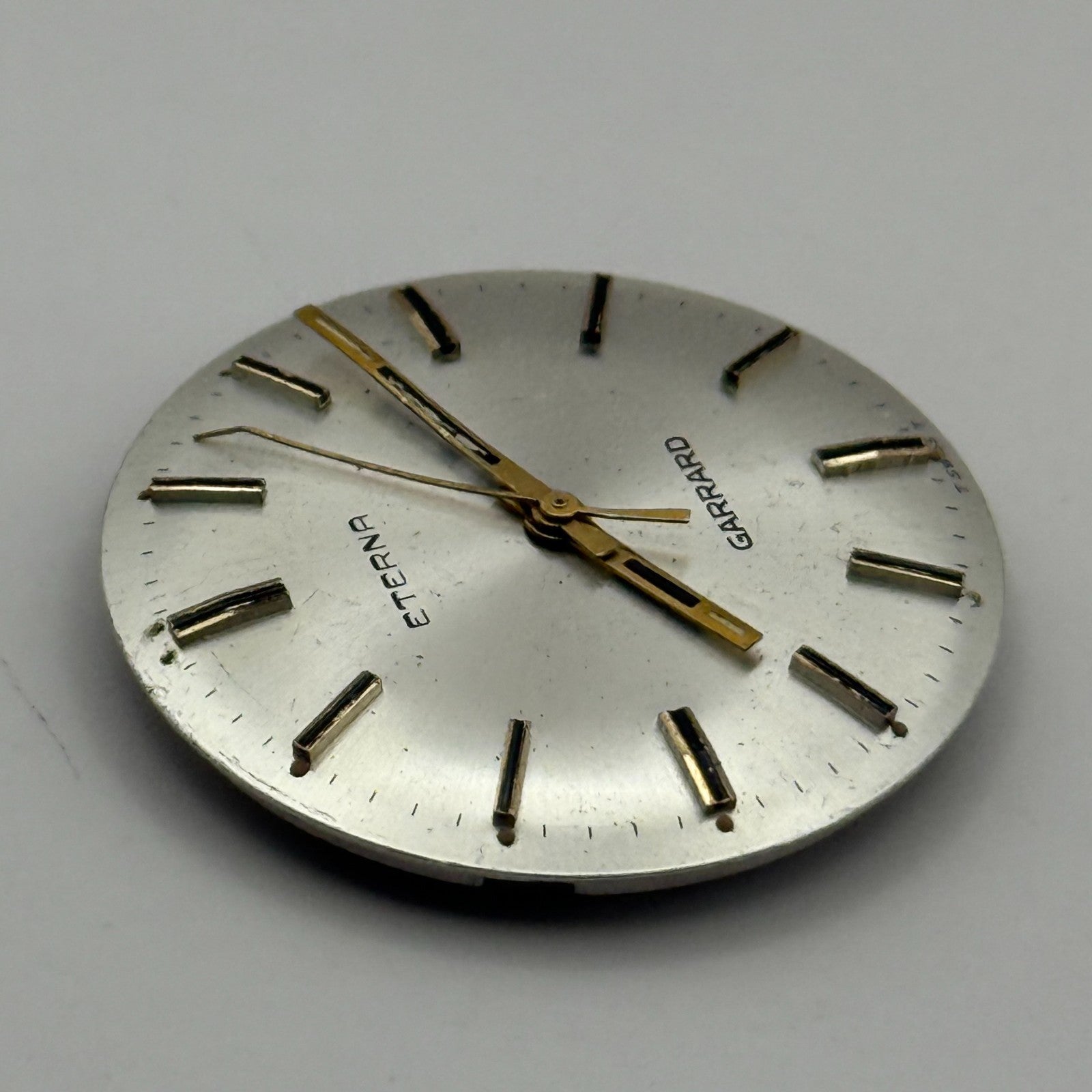 Eterna 1475K Watch Movement Garrard Manual Wind Vintage Swiss Parts 27.8mm